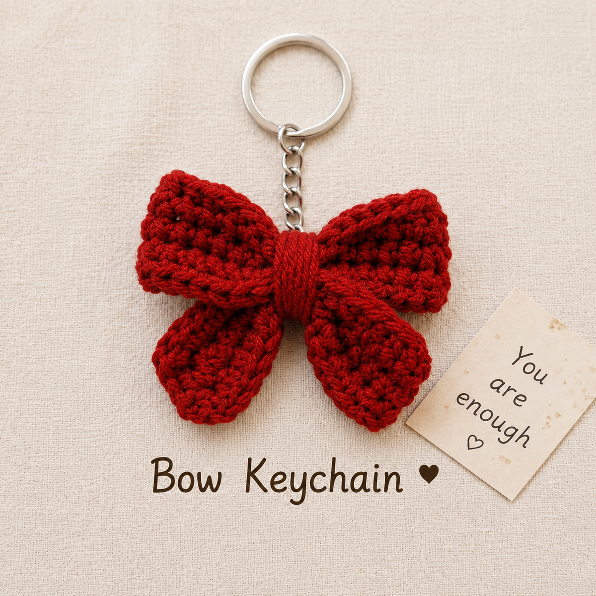 Handmade Crochet Butterfly & Keychain